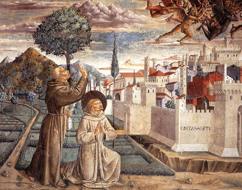 GOZZOLI, Benozzo Scenes from the Life of St Francis (Scene 6, north wall) g oil painting image